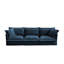 Canapé moderne à assise profonde en chenille 3 places avec accoudoirs polyvalents et coussins moelleux-2032125393