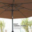 Parasol de marché rond 9,8 pi Kingsdown-28769832