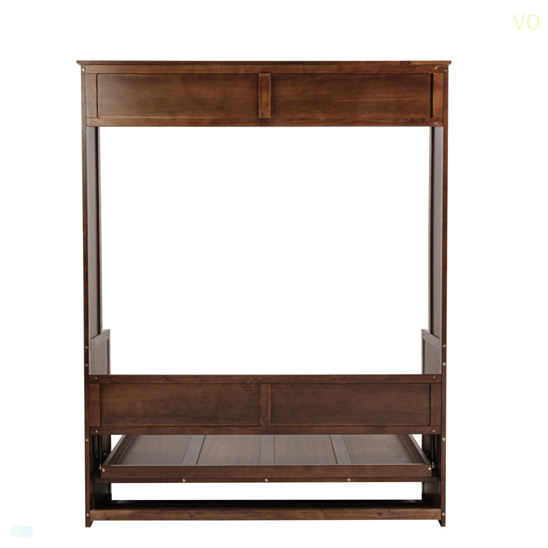 Lit escamotable en bois de taille, lit escamotable mural peu encombrant, armoire murale, avec vérins à gaz