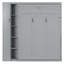 Lit escamotable double pleine grandeur avec tablettes, garde-robe et lumières DEL, gris-1281374197-1281374202