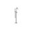 Floor Tub Filler with Diverter