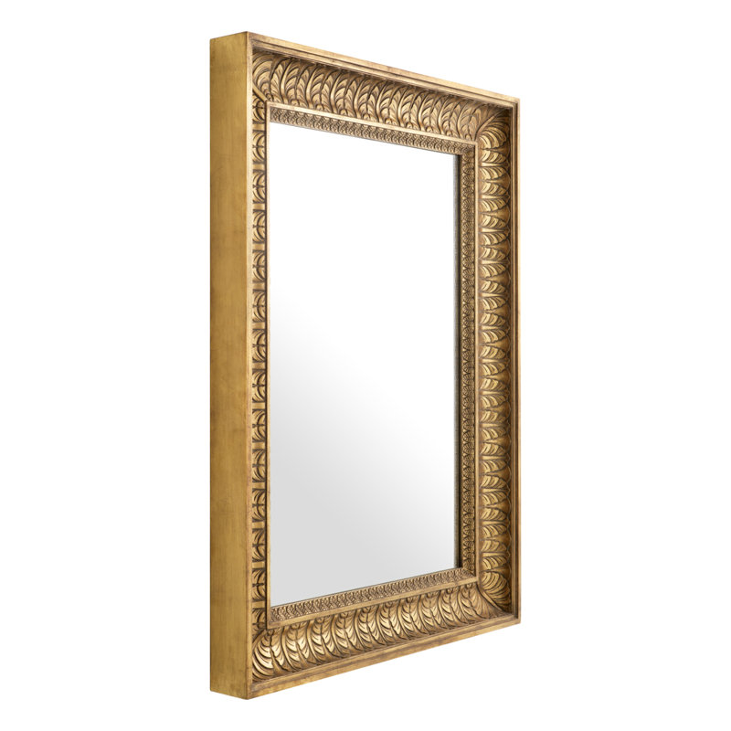 Sahure Rectangle Solid Wood Mirror