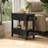 End Table with Charging Station USB Ports Side Table with Storage-2115004070