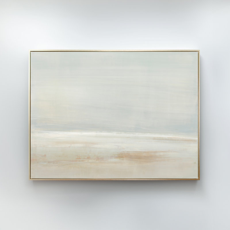 " Fading Sands " by Carol Benson-Cobb, Gold, 46.5" H x 61.5" W