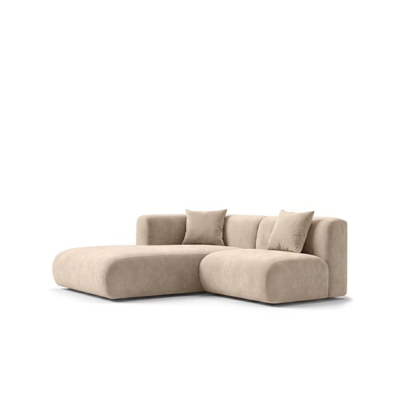 Velvet Sofa & Chaise, 2