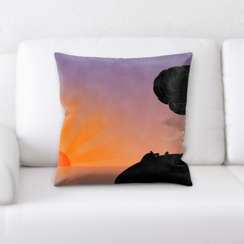 Coussin coucher de soleil