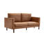 Ashvini 65" W Faux Leather Square Arm Loveseat with Reversible Cushions-1833888231
