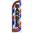 Double Sided 138'' H x 38'' W Polyester Feather Banner