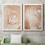 «Wood Grain Suminagashi I», ensemble de 2 impressions encadrées-697998598-697998597