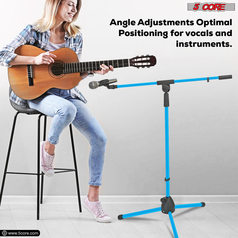 Microphone with adjustable height for 5 tripod microphones with 5 legs
