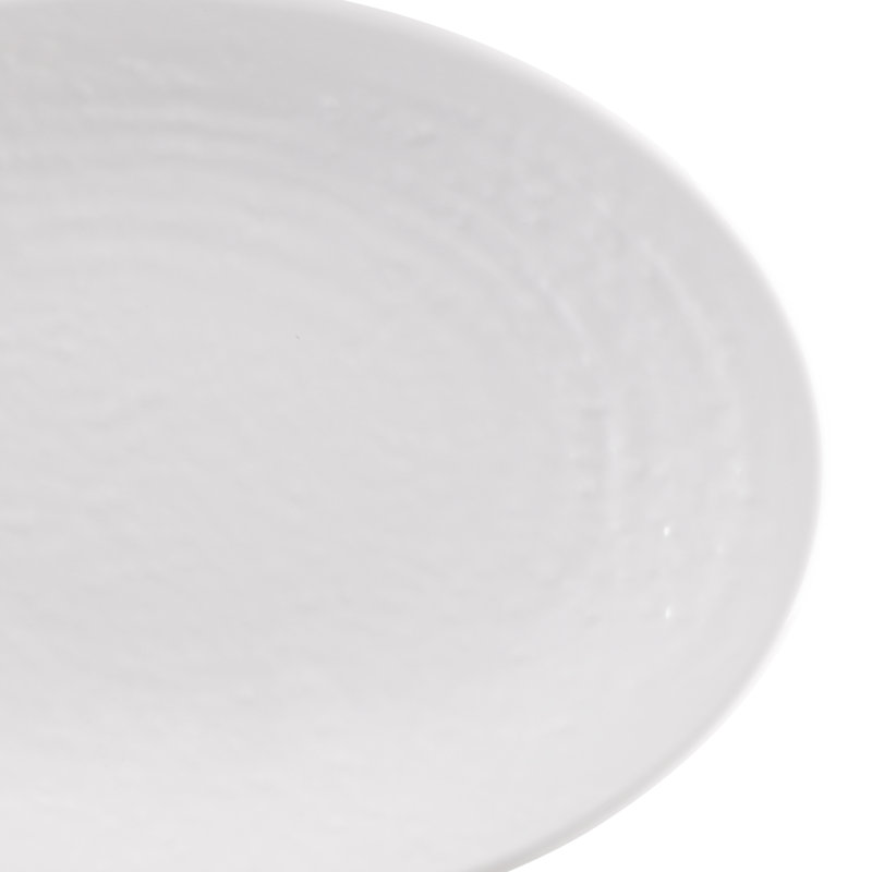 Elite Global Solutions Melamine Platter, White, 1" H x 10.25" W x 7.75" D