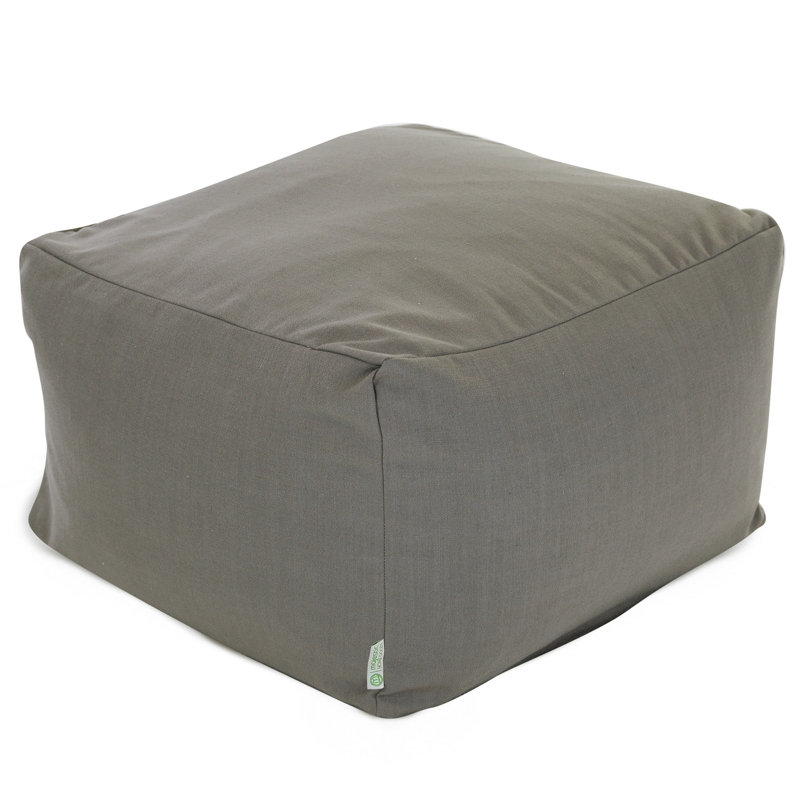 Christy Upholstered Pouf, Gray