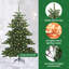 Artificial Hinged Christmas Tree with 150 LEDs 150 cm PVC-1135321805