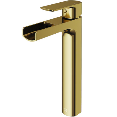 Robinet de salle de bain à poignée simple pour lavabo de type vasque Amada