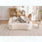 Boneless Curved Loveseat with 3 Pillows-324150824