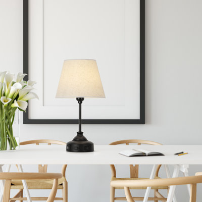 Ensemble de lampe de table 15,4 "noire
