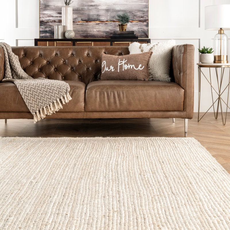 Cruise Natural Jute Area Rug, Rectangle 3' x 5'