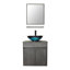 Ensemble de meuble-lavabo mural simple 24 po avec Miroir Kleban-317476736-317476738