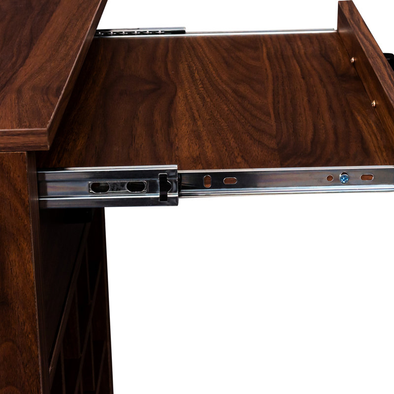 Armoire de rangement pour 28 bouteilles en noyer brun - Buffet pour la maison, Noyer brun