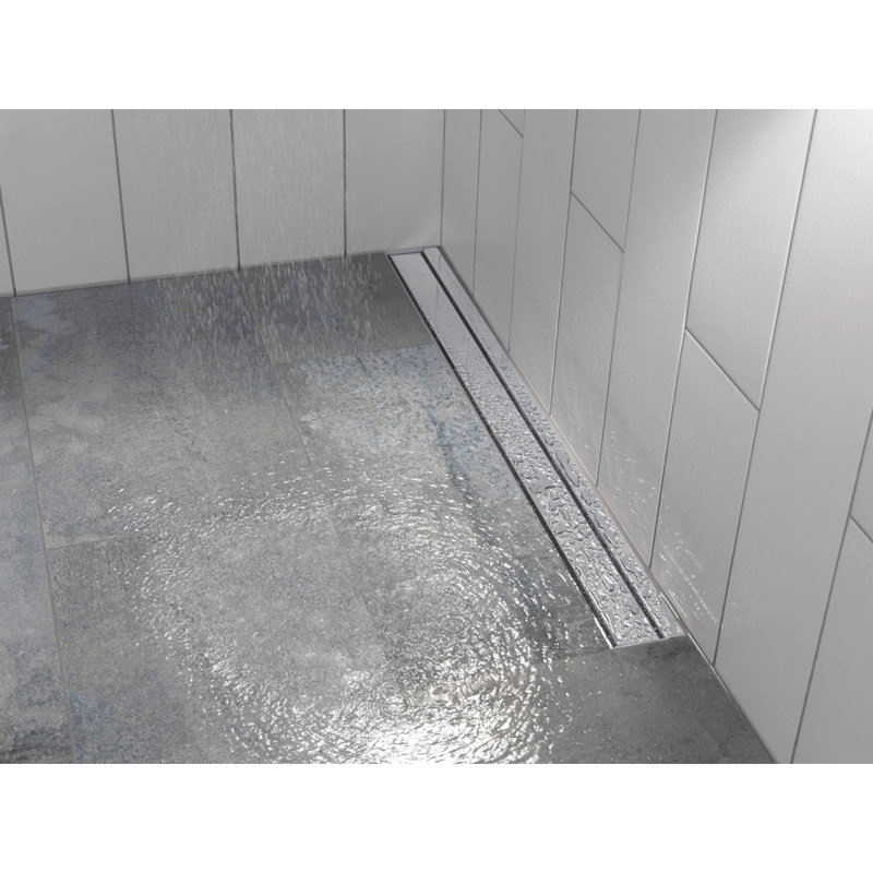 36" Reversible Linear Shower Drain Trim, Chrome