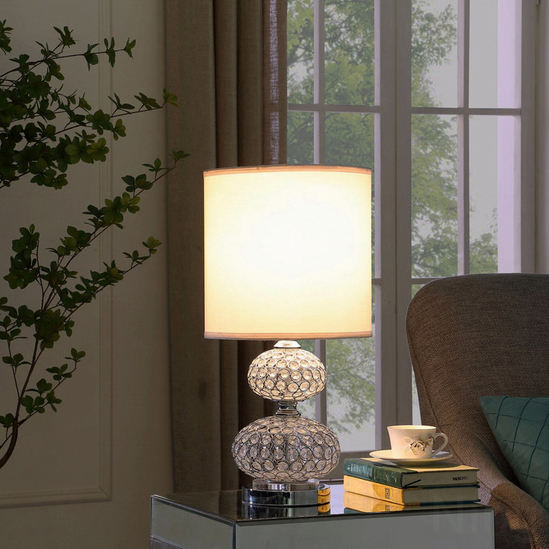 Lampe de table d'inspiration rétro en cristal