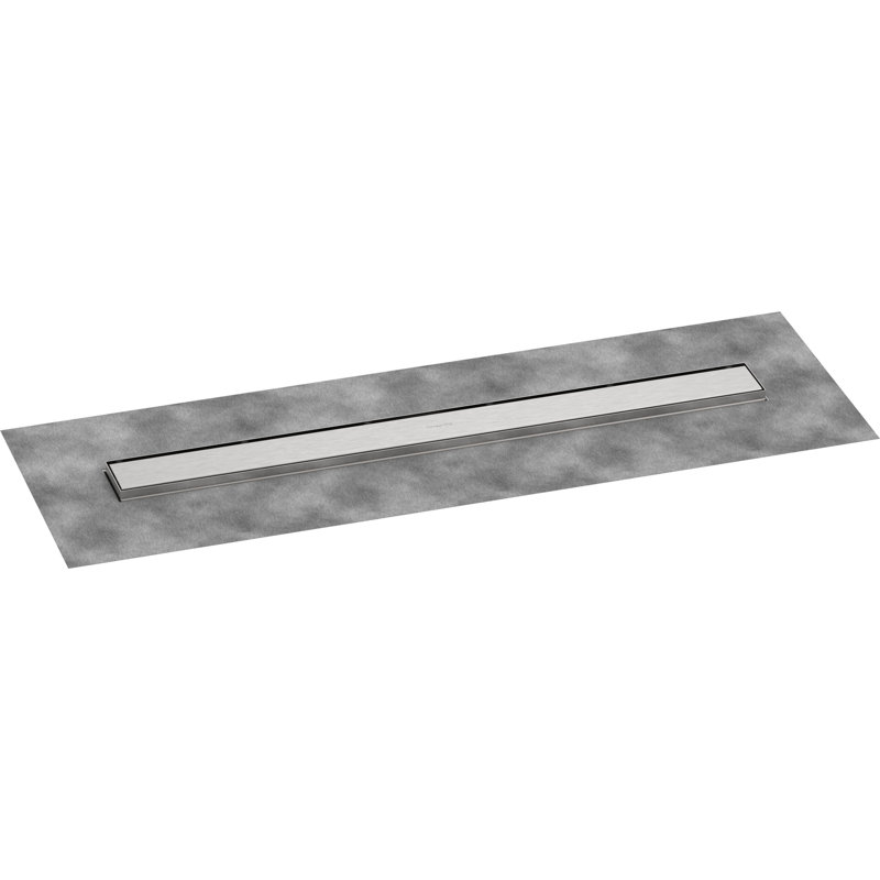 hansgrohe RainDrain Go Complete Set Shower Drain Basic 31, 1/2"  800mm in Matte Black, Acier Inoxydable