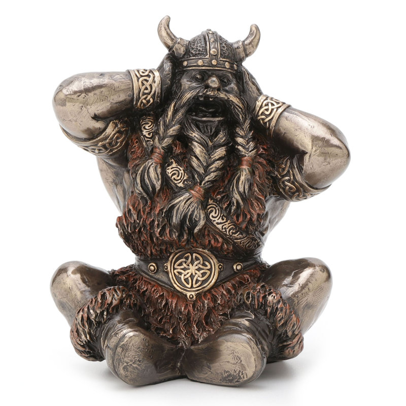 Figurine en bronze 3,94 po, H 3,94 po x l 3,15 po x P 3,46 po