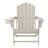 Lucus Weather Resistant Poly Adirondack Chair with Side Table-274661019
