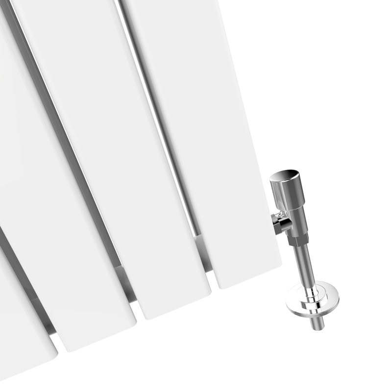 Tanya Horizontal Designer Radiator, White, 60cm H x 121.6cm W x 6.1cm D