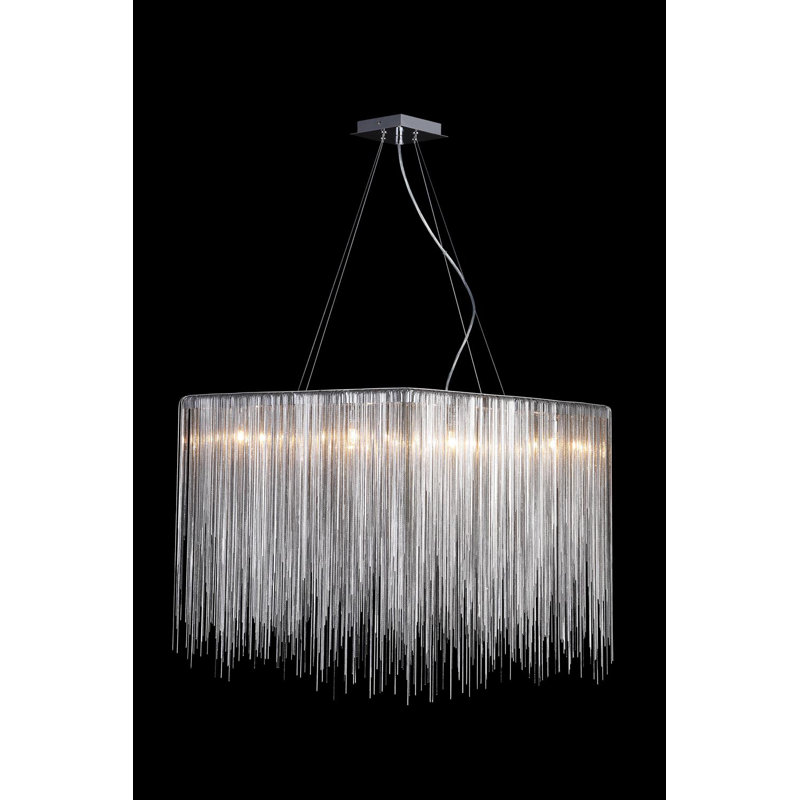 Fountain Avenue 8 - Light Chandelier, Chrome