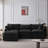 105" Modular Sectional Couch,Upholstered Soft Chenille Fabric Sofa,3 Seater With Ottoman L Shape Sofa-581128001