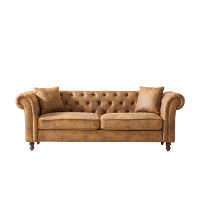 Canapé en tissu 83 po Chesterfield