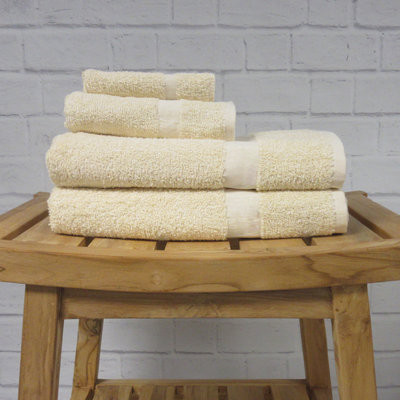 Fibertone by 1888 Mills Washcloth Cam Border Terry 12x12 1.00 lbs