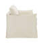 Causeuse Shane en lin beige avec 2 coussins