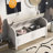 Linen Upholstered Bench with Flip Top-2036836948