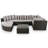 7-Piece Modular Outdoor Conversation Set With PE Wicker And Plush Cushions-124955554-124955557