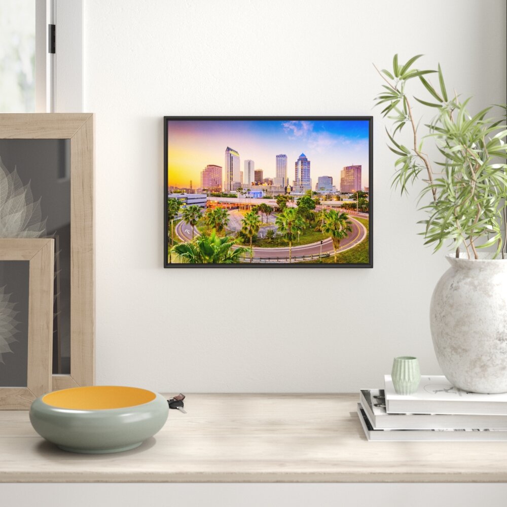 Gerahmtes Wandbild Skyline in den USA