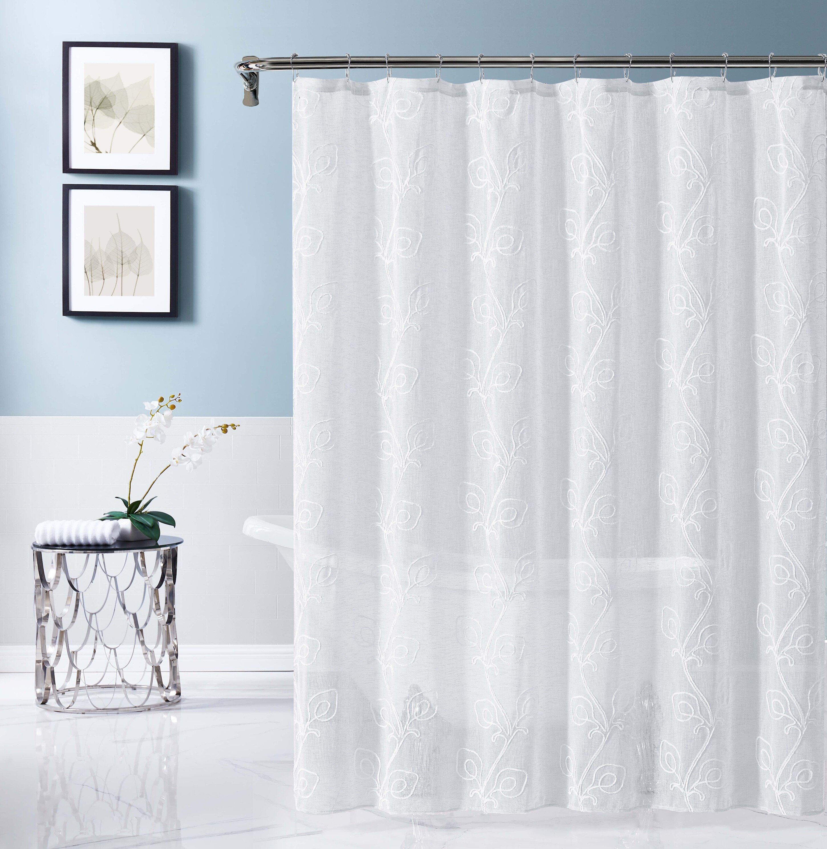 Lark Manor™ Haymark Floral Single Shower Curtain & Reviews | Wayfair