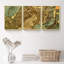 Abstrait - reproduction de cadre photo sur toile 3 pièces-1503380787