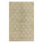 Vintage Distressed Rug, Beige And Green Floral Geometric Pattern - Rug & Kilim