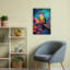 Colibri vibrant, impression d'art abstrait abstrait-132471963