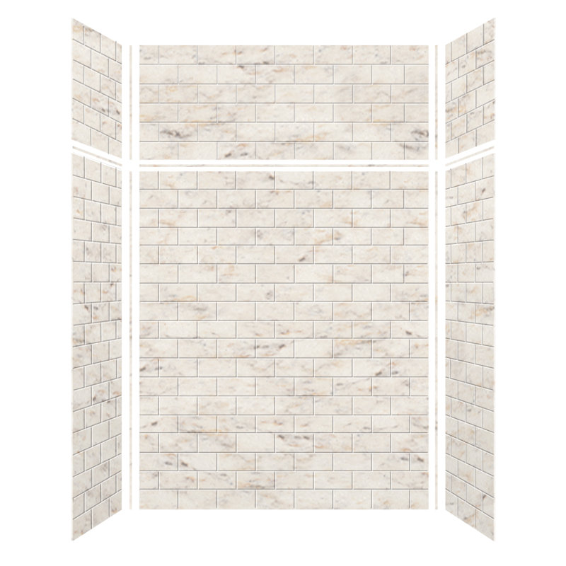 Ensemble de mur de douche 6 pièces Saramar