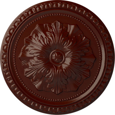 Endurathane Rose Ceiling Medallion, 18"OD x 3 1/2"ID x 1 1/2"P (Fits Canopies up to 7 1/4"), Hand-Painted Night Shade Finish