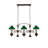 Meyda Tiffany & Stained Glass 5 - Light Bronze Brown Kitchen Island Pendant
