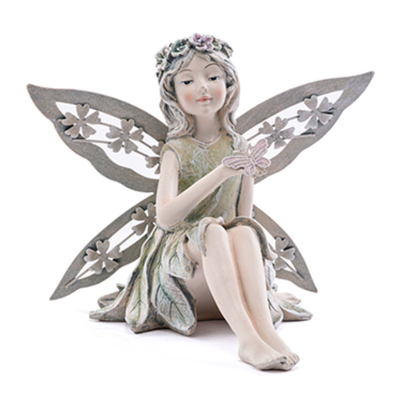 Sitting Fairy With Butterfly