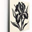 Iris monochromes en noir et I - horloges murales Iris-99640917