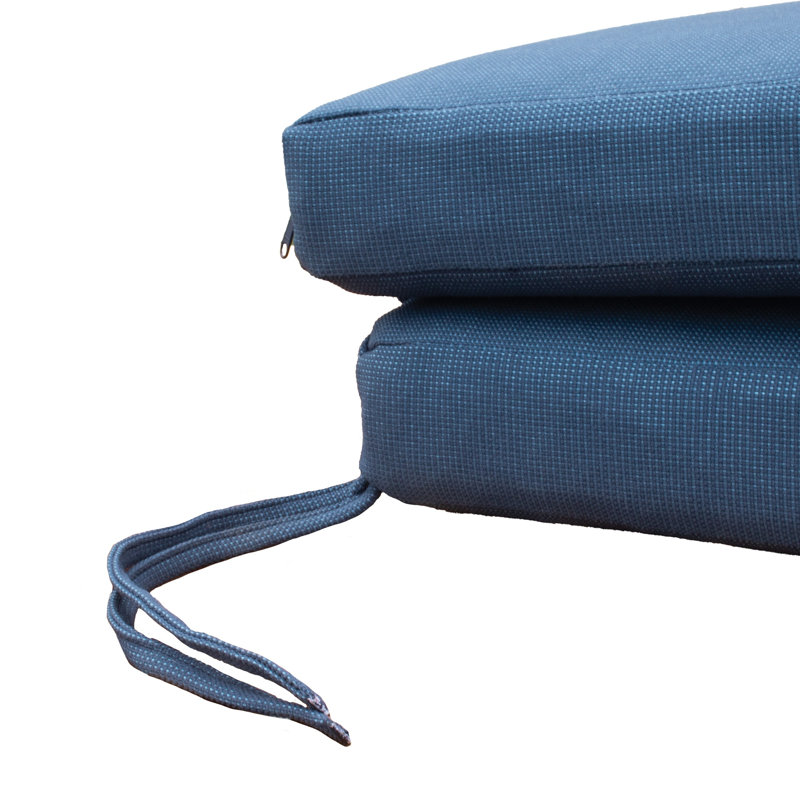 TB Chaise Tommy Bahama 1 - Piece Outdoor Seat/Back Cushion, 24"W x 79"L, Bamboo Bay Cobalt