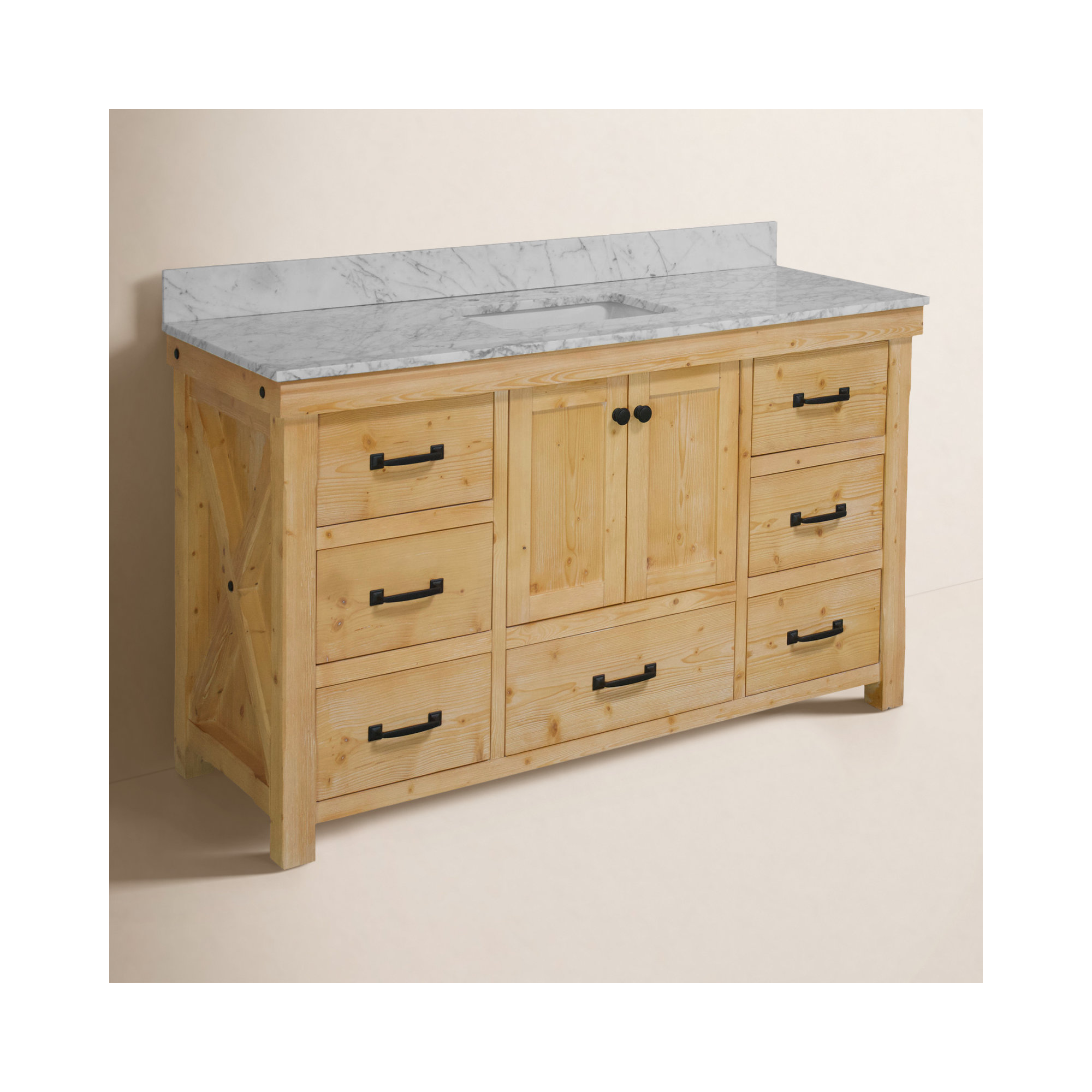 Galvan 60'' Single Bathroom Vanity, Drift Wood