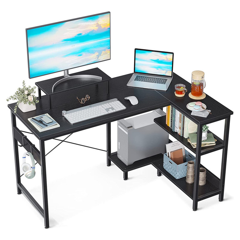Metal Base Accent, 29.5" H x 31.5" W x 46.5" D, Black/Black