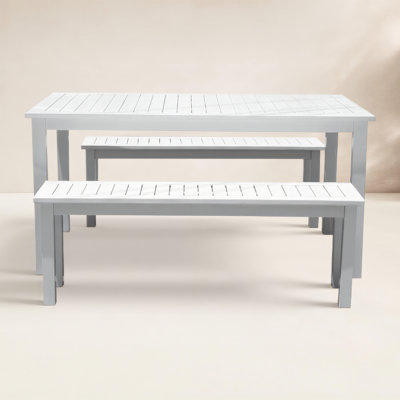 Bowery 59" Acacia Patio Dining Set